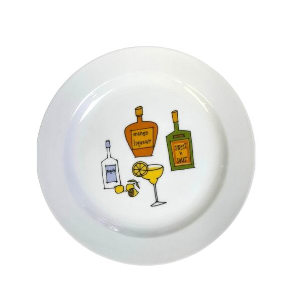 Margarita by Ursula Dodge 1970s Platter Salt Dish & 8 Appetizer Plate Set-Retro - Picture 2 of 16